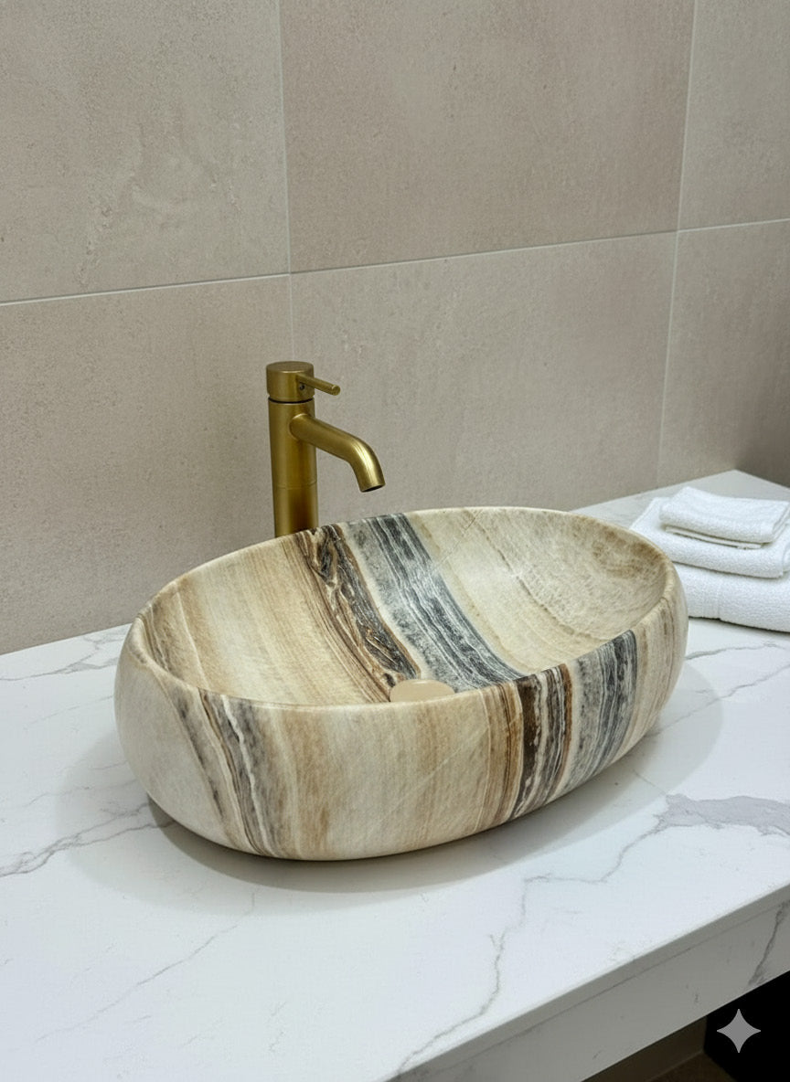 Brizzio PS-244 Marble Wash Basin
