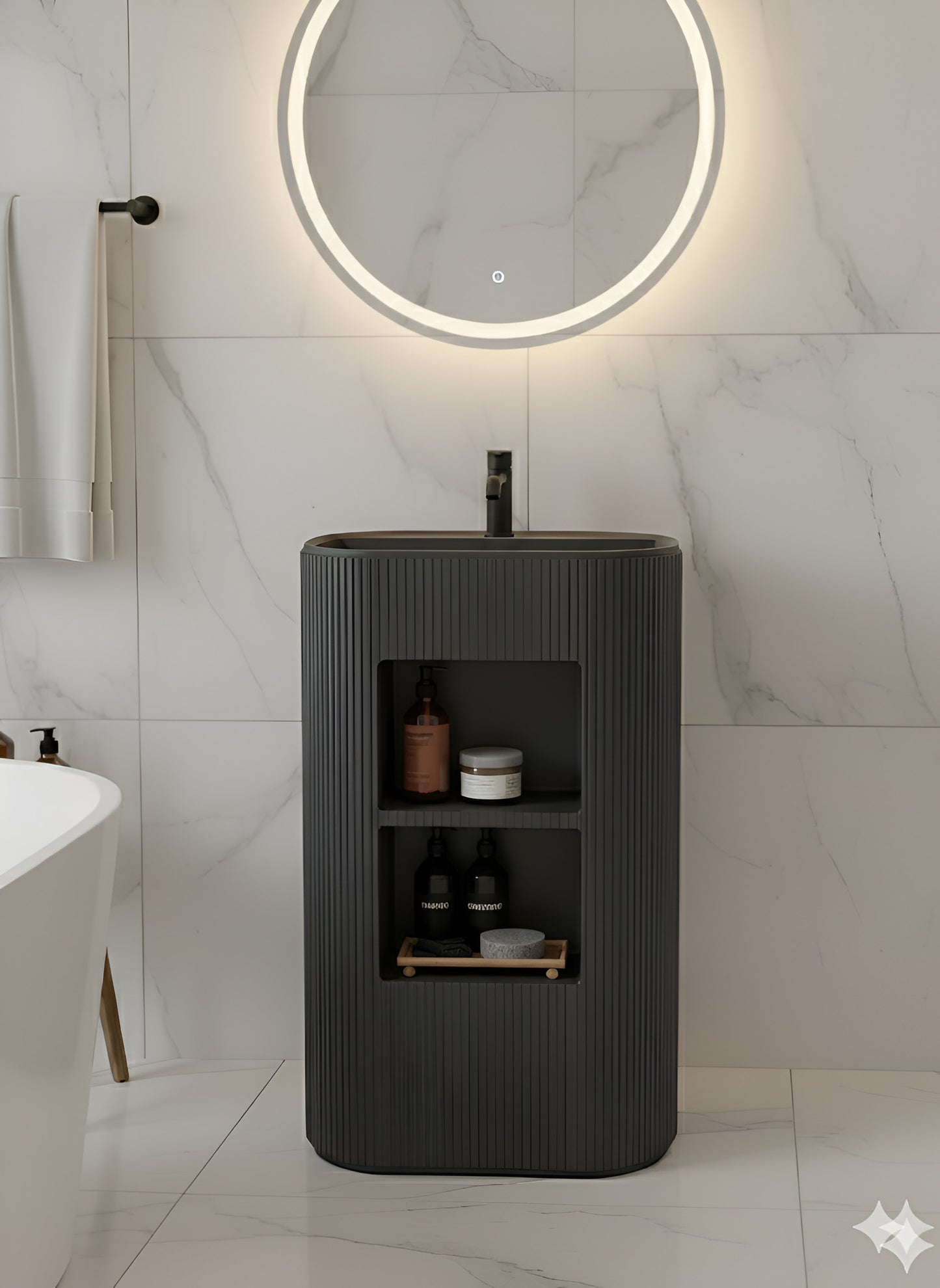 Brizzio PS-6913 Freestanding Ceramic Basin