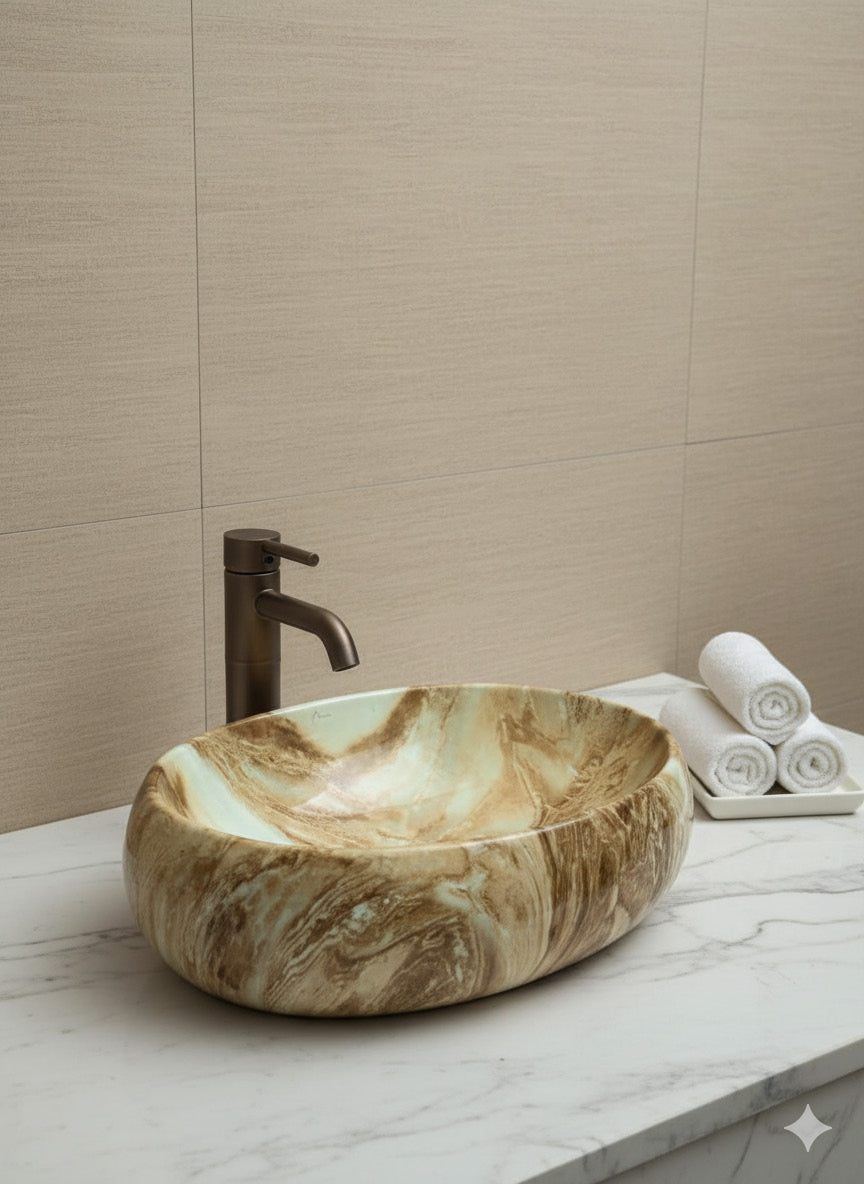 Brizzio PS-211 Marble Wash Basin