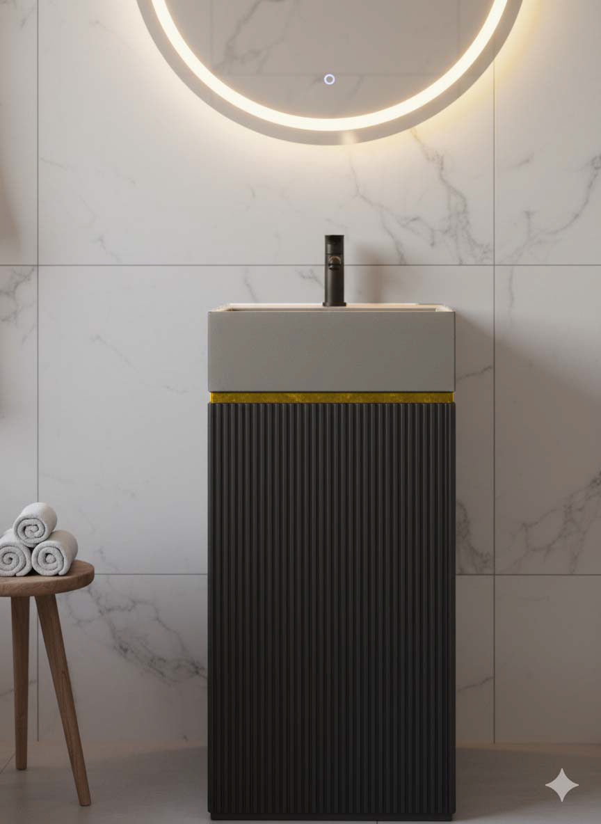 Brizzio PS-6903 Freestanding Ceramic Basin