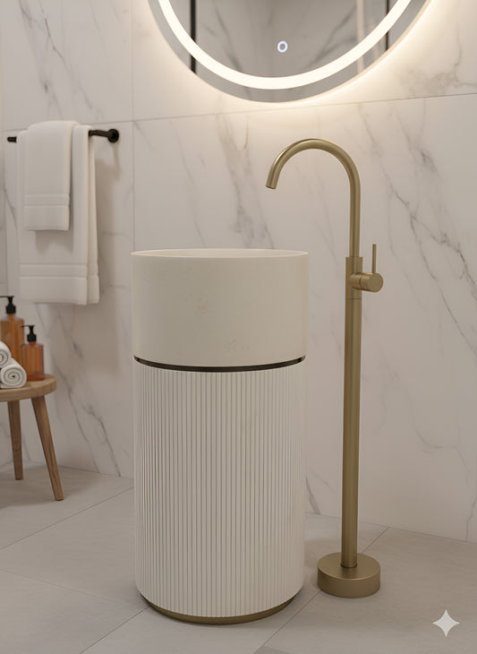 Brizzio PS-6911 Freestanding Ceramic Basin