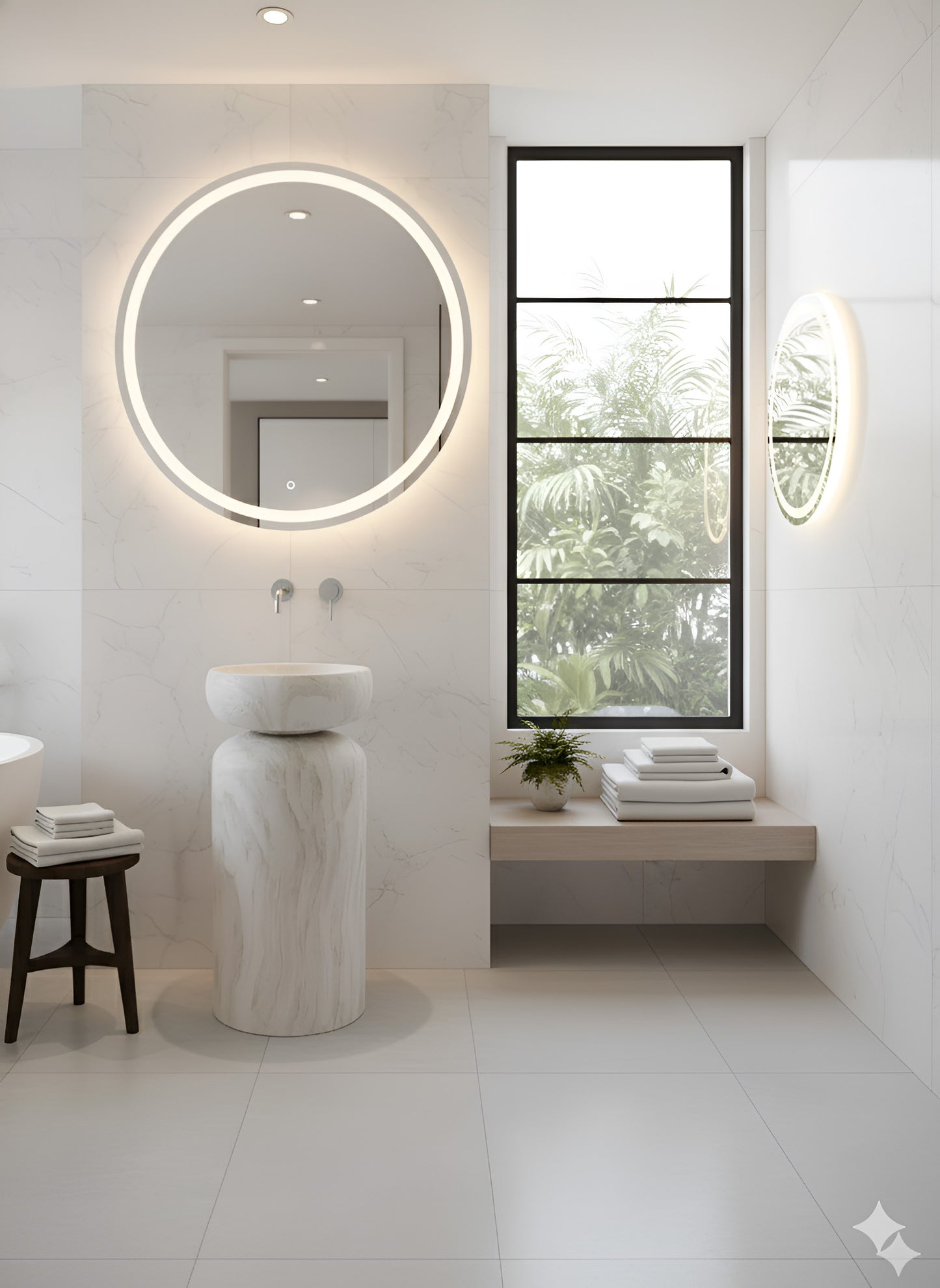 Brizzio PS-6966 Freestanding Ceramic Basin